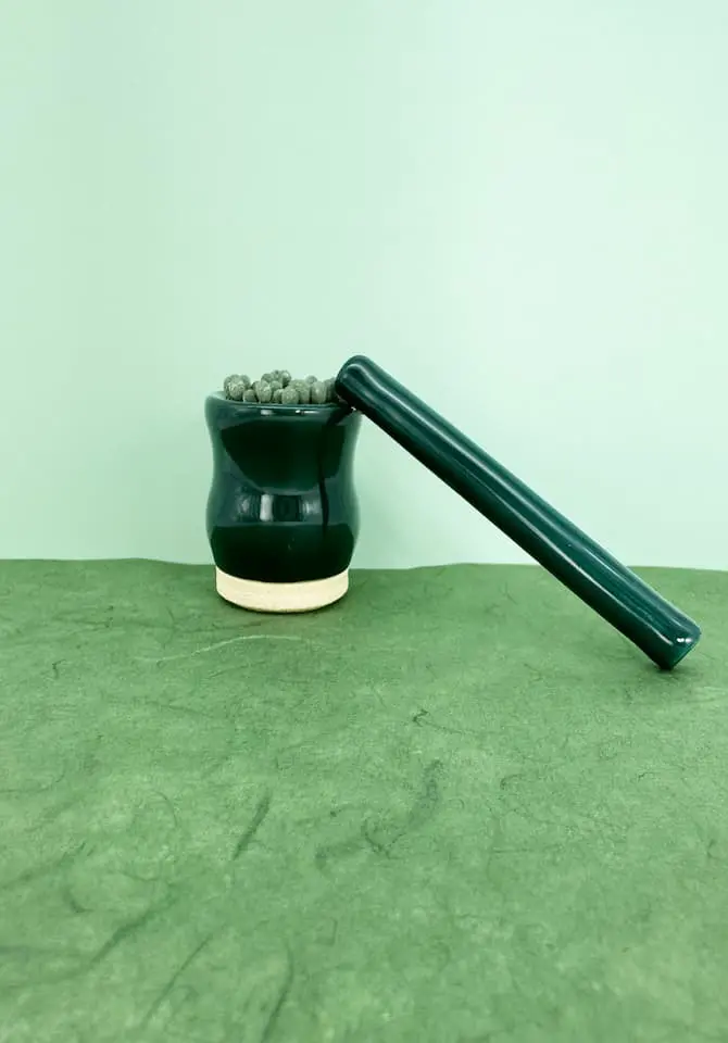 Green Match Striker and Holder Pipe Set House of Puff